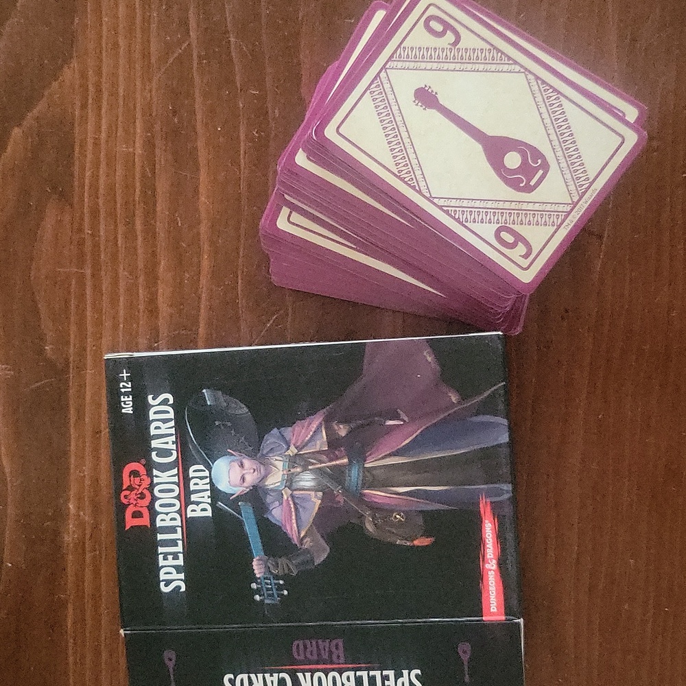 D&D SpellBook Cards Bard